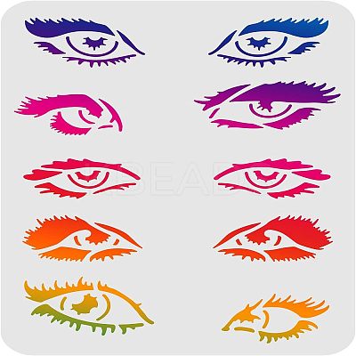 Large Plastic Reusable Drawing Painting Stencils Templates DIY-WH0202-095-1