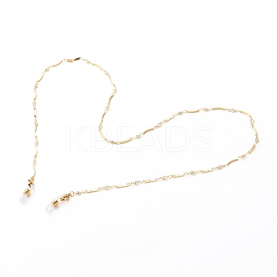 Handmade Brass Link Chain Eyeglasses Chains AJEW-EH00365-1
