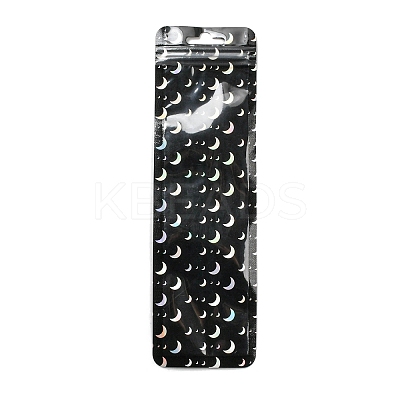 Rectangle Glitter Holographic Plastic Yin-yang Zip Top Gift Bags OPP-E004-01C-D01-1