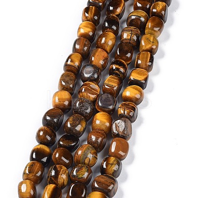 Natural Tiger Eye Beads Strands G-C038-02K-1