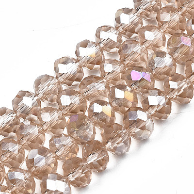 Electroplate Glass Beads Strands LS-EGLA-A034-T3mm-B24-1