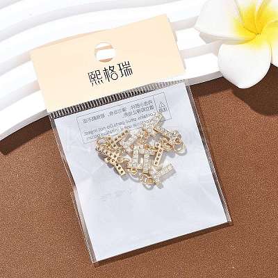 SHEGRACE Brass Micro Pave Clear Cubic Zirconia Pendants XGRQ29227-394G-T-1