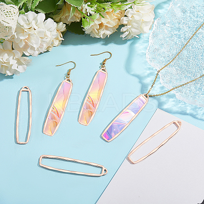 20Pcs Alloy Open Back Bezel Big Pendants FIND-CA0008-87RG-1