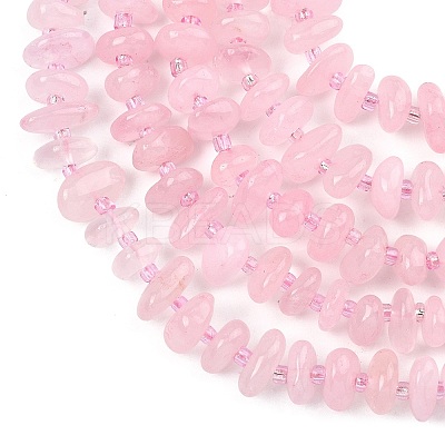 Natural Rose Quartz Beads Strands G-F821-B02-01-1