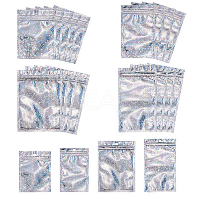 40Pcs 4 Styles Laser Plastic Resealable Bags OPP-TA0001-11-1