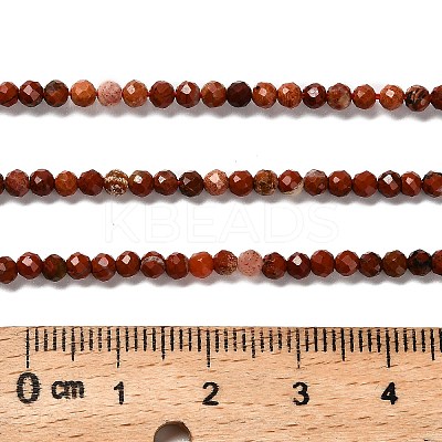 Natural Red Jasper Beads Strands G-RM2025-38-3mm-1