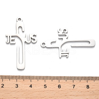 Non-Tarnish 304 Stainless Steel Pendants STAS-B054-03P-1