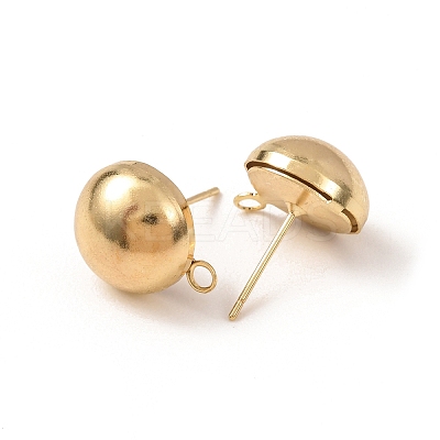 Brass Stud Earring Findings KK-G604-01G-06-1