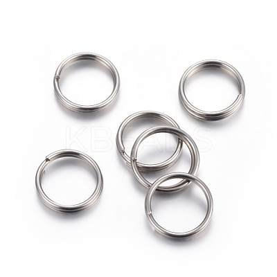 Tarnish Resistant 304 Stainless Steel Split Rings STAS-P223-22P-08-1