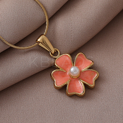 304 Stainless Steel Enamel Pendants ZA2839-1-1