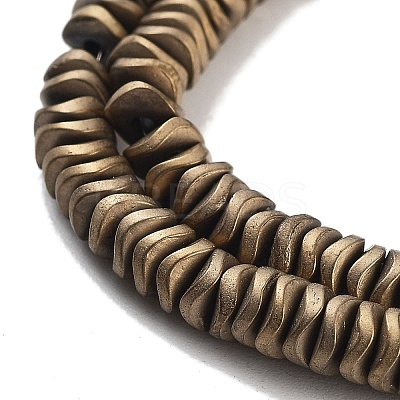 Electroplated Synthetic Non-magnetic Hematite Beads Strands G-H020-M01-17-1