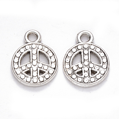 Tibetan Style Alloy Pendants TIBEP-S319-079AS-NR-1