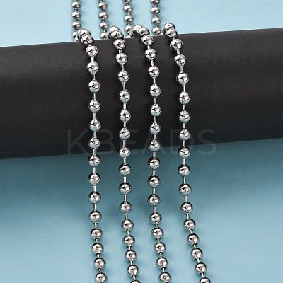 Tarnish Resistant 304 Stainless Steel Ball Chains CHS-A002B-6.0mm-1