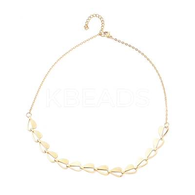 PVD Vacuum Plating 304 Stainless Steel Link Chain Necklaces NJEW-O123-03G-1