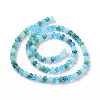 Glass Beads Strands X-GLAA-E036-09G-1