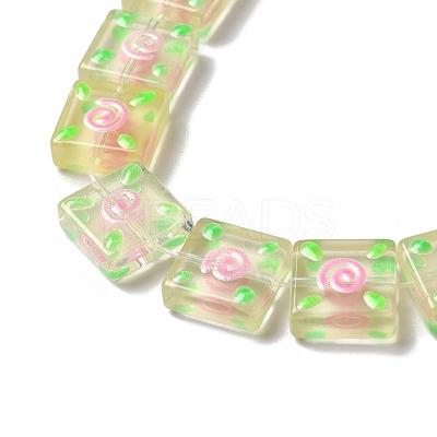 Transparent Glass Beads Strands LAMP-K037-11C-1