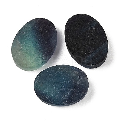 Natural Fluorite Cabochons G-K338-38B-04-1