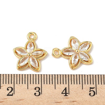 Brass Micro Pave Cubic Zirconia Pendants LS-KK-D373-02A-G-1