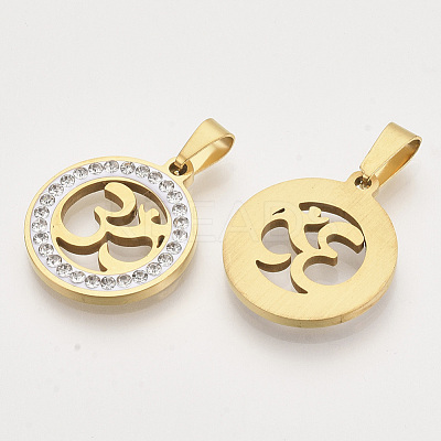 201 Stainless Steel Pendants STAS-N089-86G-1