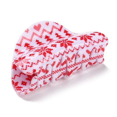 Christmas Theme PVC Claw Hair Clips LS-PHAR-C001-01A-1