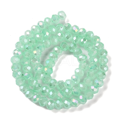 Baking Electroplate Glass Beads Strands DGLA-A039-J10mm-B07-1