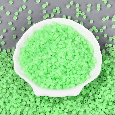 6/0 Transparent Inside Colours Glass Seed Beads SEED-N008-08T-1