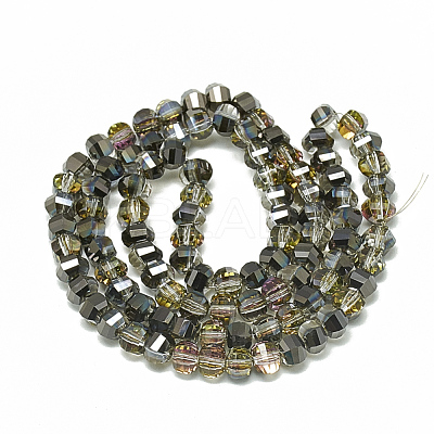 Electroplate Glass Beads Strands EGLA-Q094-A18-1