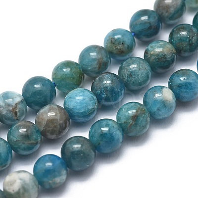 Natural Apatite Beads Strands G-I254-08B-1