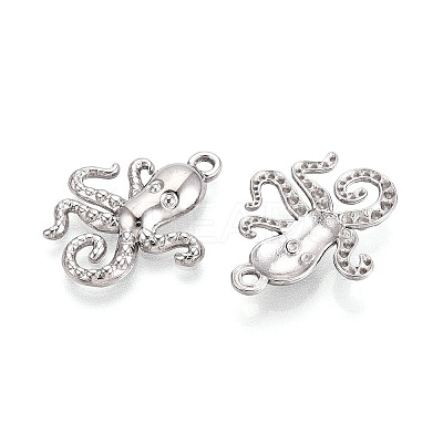 304 Stainless Steel Squid Pendants STAS-T069-26P-1