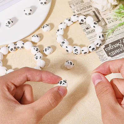40Pcs 2 Styles Handmade Porcelain Beads PORC-CA0001-19-1