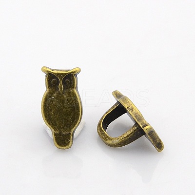 Tibetan Style Alloy Slide Charms PALLOY-J417-28AB-NF-1