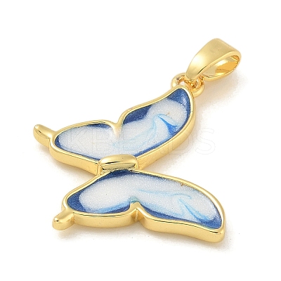 Brass Enamel Pendants KK-G517-01G-01-1