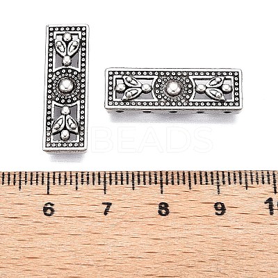 Tibetan Style Alloy Multi-Strand Links PALLOY-0234-AS-1-RS-1