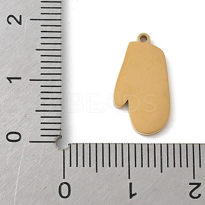 Christmas Themes 304 Stainless Steel Enamel Pendants STAS-K312-04K-G-1