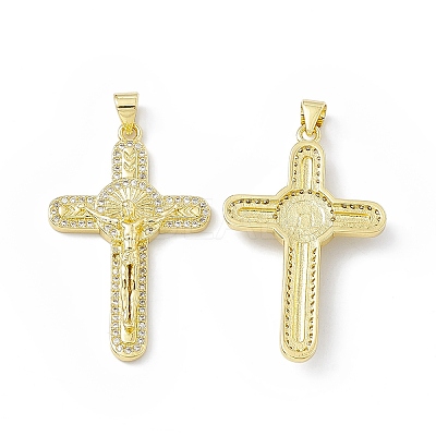 Rack Plating Eco-friendly Brass Pendants KK-B065-09G-1