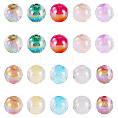 10 Colors Acrylic Imitate Cat Eye Beads FIND-TA0009-23A-1