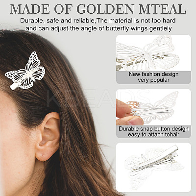 12Pcs 2 Styles Iron Alligator Hair Clips for Women Girls PHAR-SP0001-28B-1
