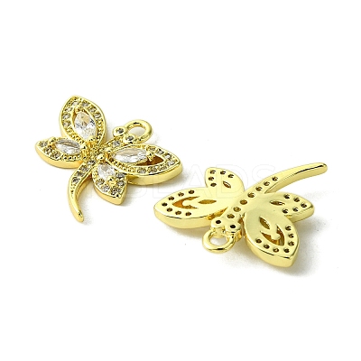Eco-Friendly Brass Micro Pave Cubic Zirconia Pendants KK-A204-08G-1