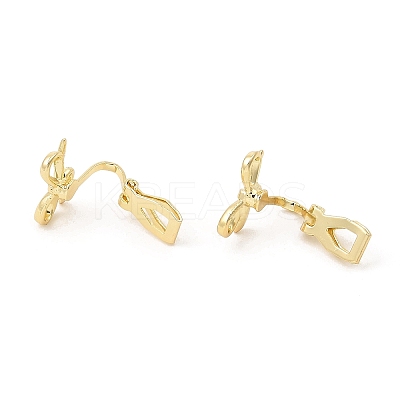 Alloy Clip-on Earring Findings FIND-L015-002G-1