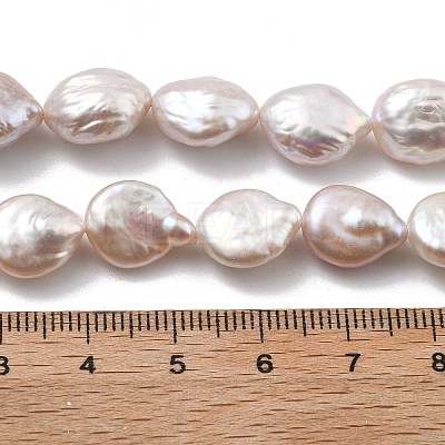 Natural Baroque Keshi Pearl Beads Strands PEAR-P064-18A-01A-1