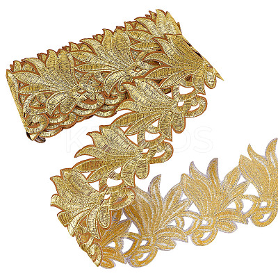 Leaf Shape Polyester Embroidery Ornaments Accessories DIY-WH0568-57-1