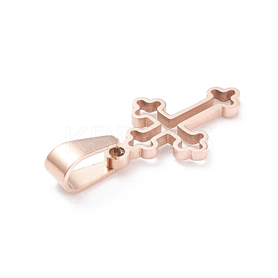 Ion Plating(IP) 304 Stainless Steel Pendants STAS-L216-26RG-1