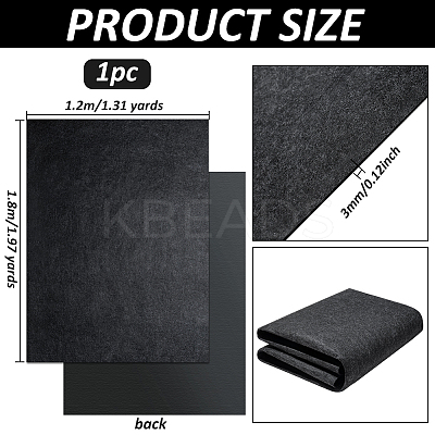 Rectangle Felt Carpet Non-Slip Mat AJEW-WH0596-707B-1