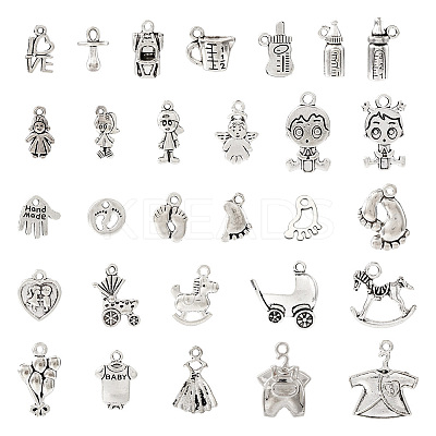 116pcs 29 style  Style Tibetan Style Alloy Pendants TIBE-TA0001-31-1