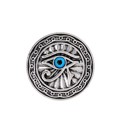 Eye of Ra Alloy & Plastic Brooch Pin JEWB-Z031-07AS-1