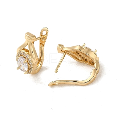 Brass Hoop Earrings EJEW-L271-13KCG-02-1