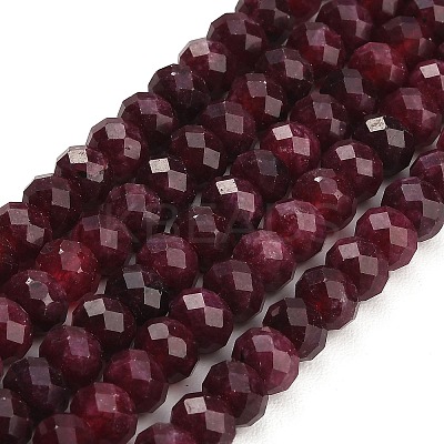 Faceted Dyed Natural White Jade Beads Strands GG-CBAE966-01A-M-1