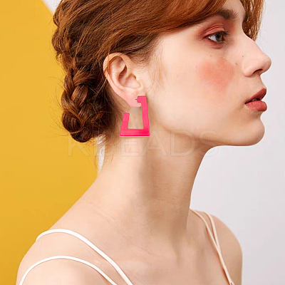 2 Sets 2 Style Acrylic Stud Earrings Set EJEW-AN0004-08-1