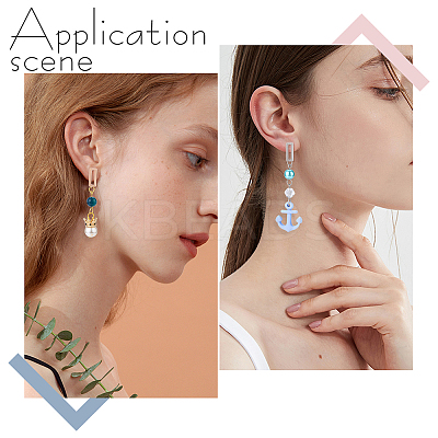 18Pcs 3 Color 201 Stainless Steel Stud Earring Findings STAS-DC0014-84-1