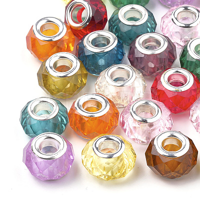 Acrylic European Beads GPDL-S040-M-1